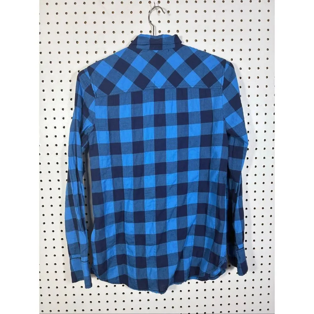J.Crew Plaid button down shirt size 0 - Picture 2 of 7